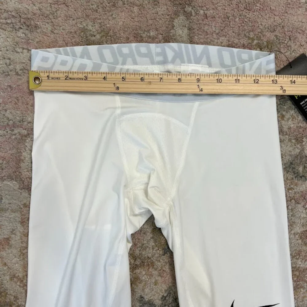 Nike Pro Dri-Fit Compression Leggings White Men's M NWT